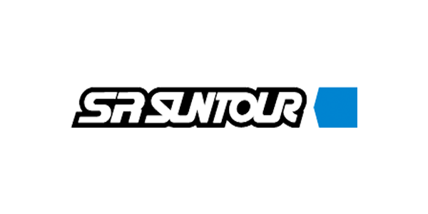 Suntour logo, representing Linbo Transportation Tech's collaboration with the renowned brand for top-tier bicycle components.